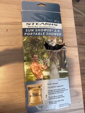 Stearns Sun Shower 2.5 Portable Solar Shower in Tan